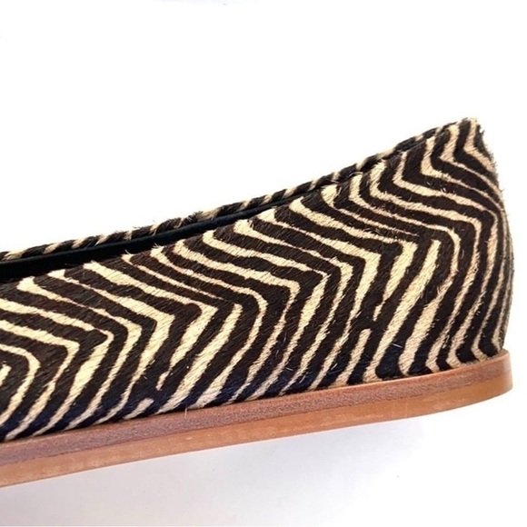 NWOT M4DE leather / calf hair flats - Picture 6 of 8